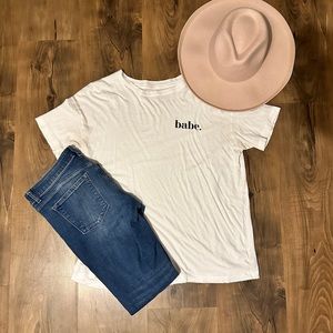 Aerie oversize boyfriend tshirt *BABE*